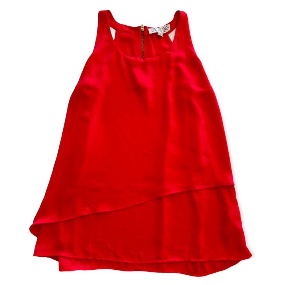 Pink Rose - Red sleeveless shirt - Size medium
